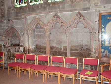 Leominster Priory - Sedilla